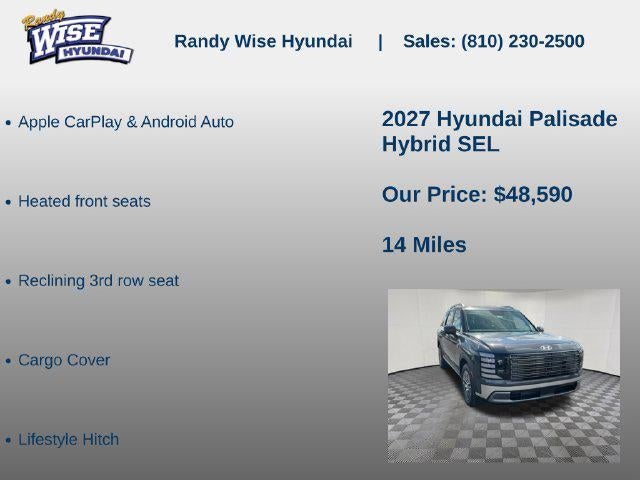 2027 Hyundai PALISADE HYBRID SEL 7P