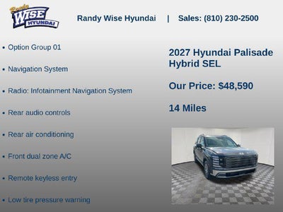 2027 Hyundai PALISADE HYBRID SEL 7P
