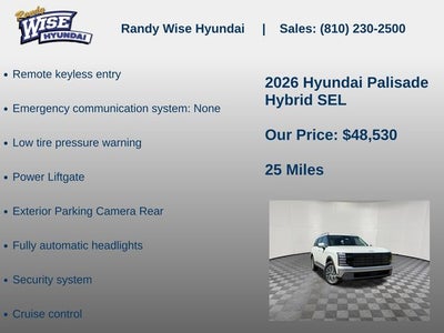 2026 Hyundai PALISADE HYBRID SEL 7 Passenger