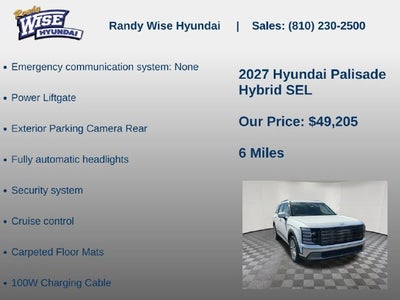 2027 Hyundai PALISADE HYBRID SEL 7P
