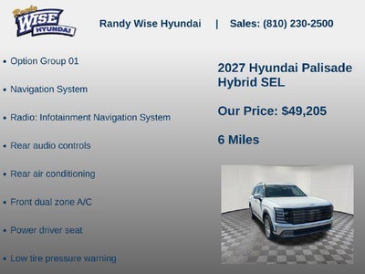 2027 Hyundai PALISADE HYBRID SEL 7P