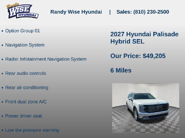 2027 Hyundai PALISADE HYBRID SEL 7P