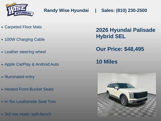 2026 Hyundai PALISADE HYBRID SEL 7P