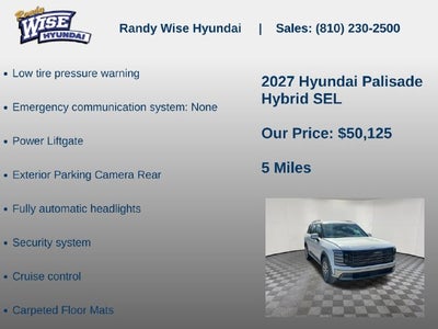 2027 Hyundai PALISADE HYBRID SEL 7P