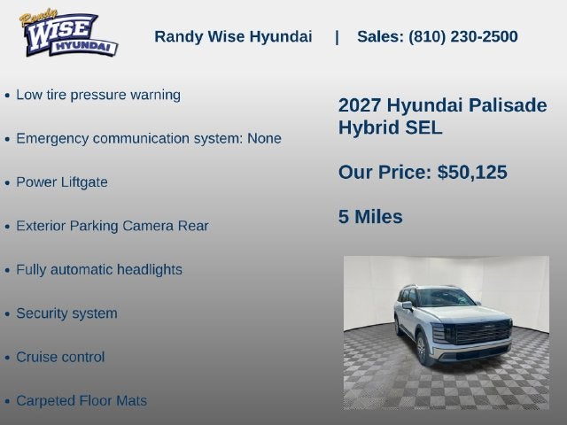 2027 Hyundai PALISADE HYBRID SEL 7P