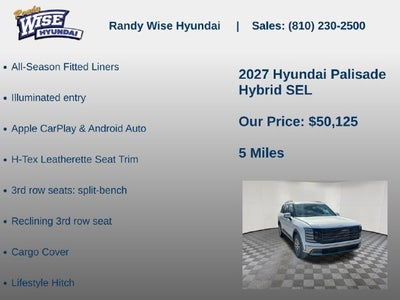 2027 Hyundai PALISADE HYBRID SEL 7P