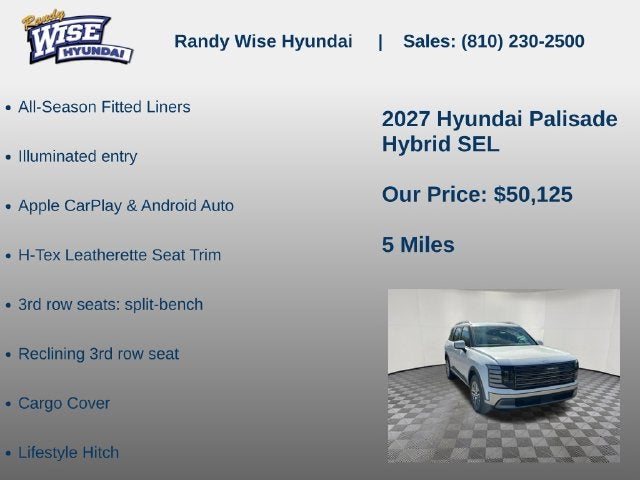 2027 Hyundai PALISADE HYBRID SEL 7P