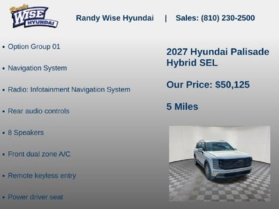 2027 Hyundai PALISADE HYBRID SEL 7P