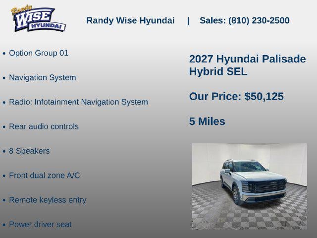 2027 Hyundai PALISADE HYBRID SEL 7P