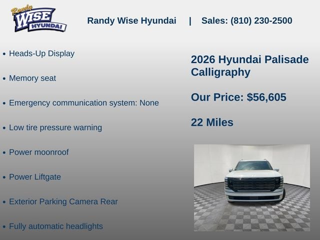 2026 Hyundai PALISADE Calligraphy AWD