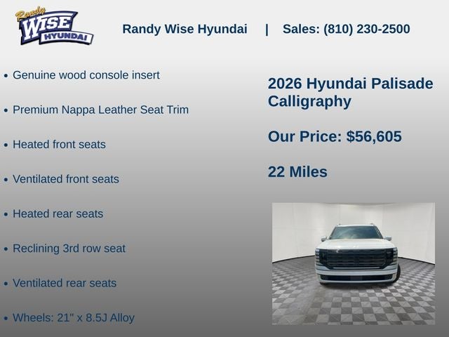 2026 Hyundai PALISADE Calligraphy AWD