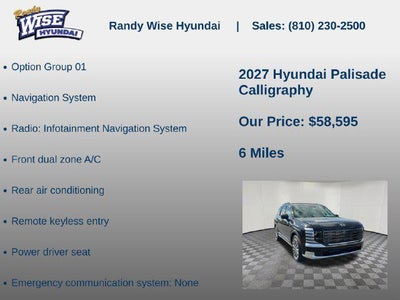 2027 Hyundai PALISADE Calligraphy AWD