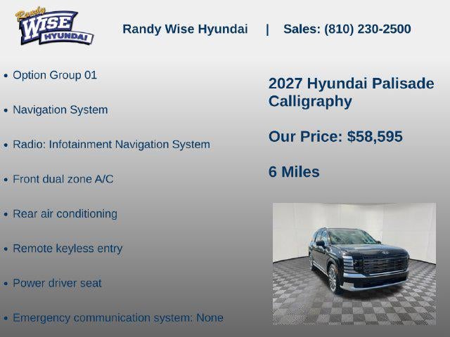 2027 Hyundai PALISADE Calligraphy AWD