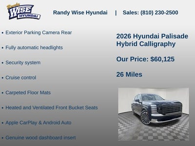 2026 Hyundai PALISADE HYBRID Calligraphy