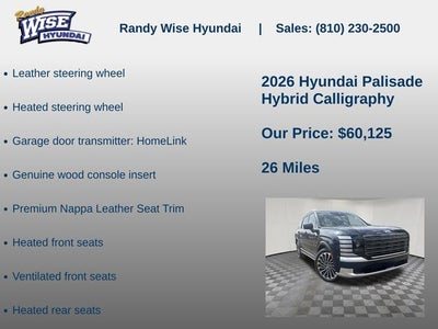2026 Hyundai PALISADE HYBRID Calligraphy