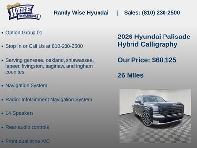 2026 Hyundai PALISADE HYBRID Calligraphy