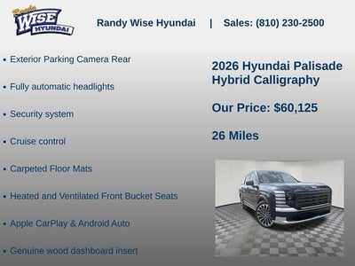 2026 Hyundai PALISADE HYBRID Calligraphy