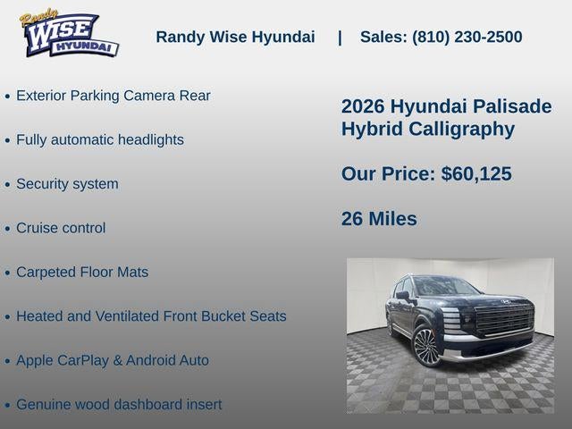 2026 Hyundai PALISADE HYBRID Calligraphy