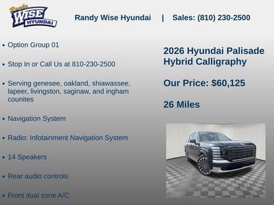 2026 Hyundai PALISADE HYBRID Calligraphy