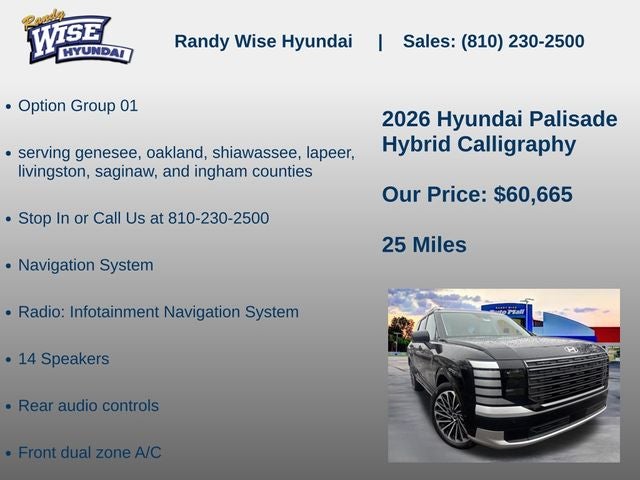 2026 Hyundai PALISADE HYBRID Calligraphy