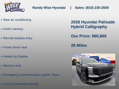 2026 Hyundai PALISADE HYBRID Calligraphy