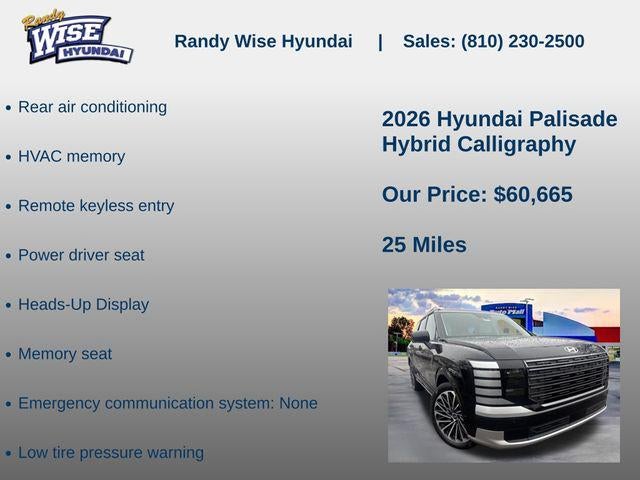 2026 Hyundai PALISADE HYBRID Calligraphy