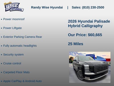 2026 Hyundai PALISADE HYBRID Calligraphy