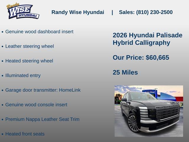 2026 Hyundai PALISADE HYBRID Calligraphy