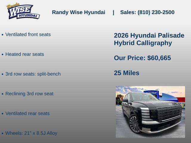 2026 Hyundai PALISADE HYBRID Calligraphy