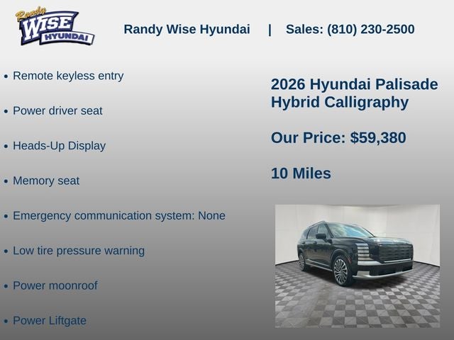 2026 Hyundai PALISADE HYBRID Calligraphy