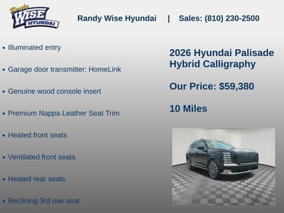 2026 Hyundai PALISADE HYBRID Calligraphy