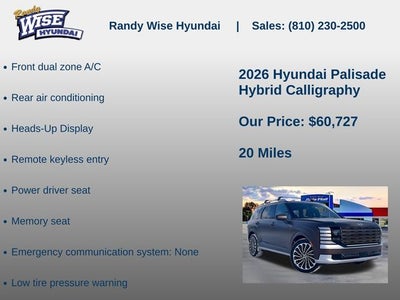 2026 Hyundai PALISADE HYBRID Calligraphy