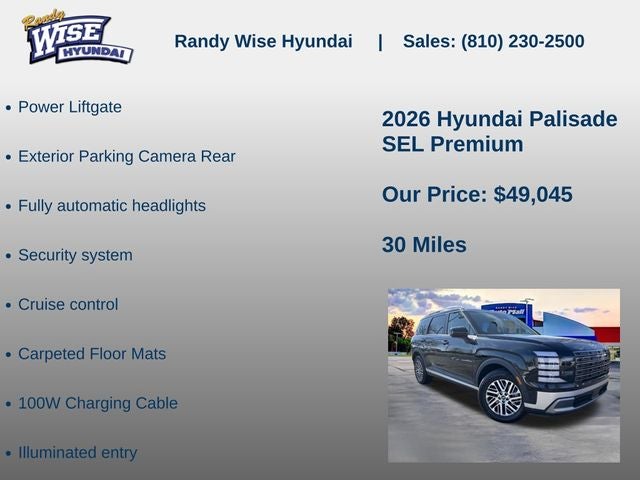 2026 Hyundai PALISADE SEL Premium AWD