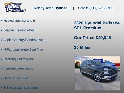 2026 Hyundai PALISADE SEL Premium AWD