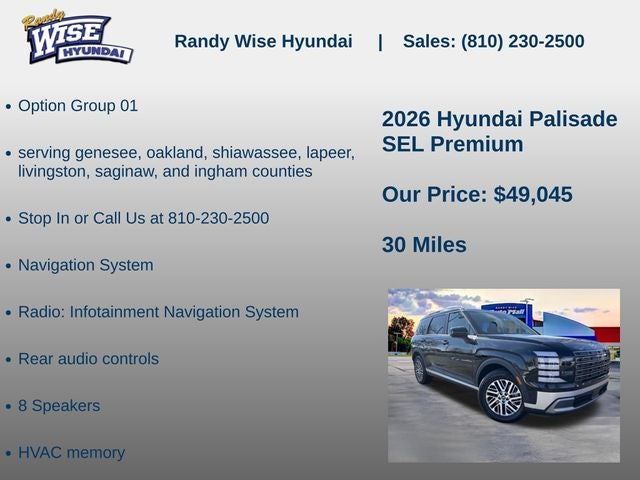 2026 Hyundai PALISADE SEL Premium AWD