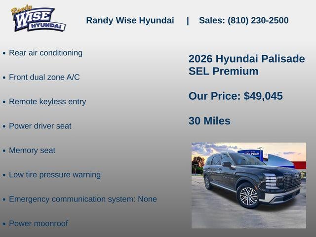 2026 Hyundai PALISADE SEL Premium AWD