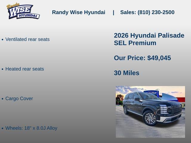 2026 Hyundai PALISADE SEL Premium AWD
