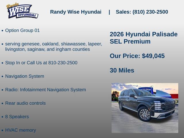 2026 Hyundai PALISADE SEL Premium AWD