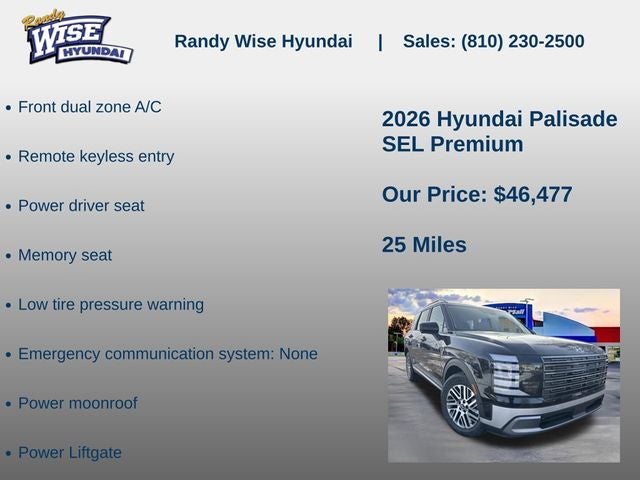 2026 Hyundai PALISADE SEL Premium AWD