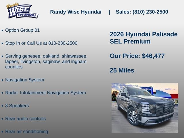2026 Hyundai PALISADE SEL Premium AWD