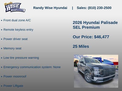 2026 Hyundai PALISADE SEL Premium AWD
