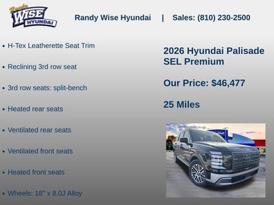 2026 Hyundai PALISADE SEL Premium AWD
