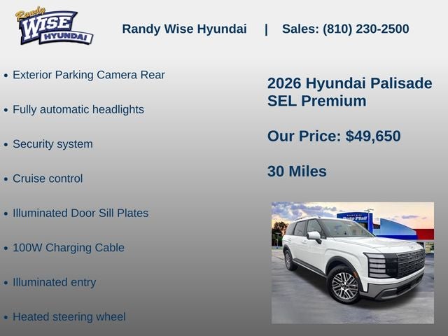 2026 Hyundai PALISADE SEL Premium AWD
