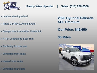 2026 Hyundai PALISADE SEL Premium AWD