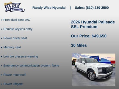 2026 Hyundai PALISADE SEL Premium AWD
