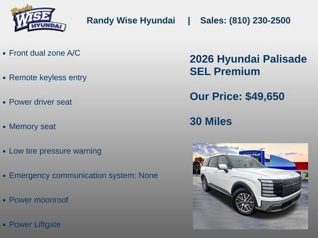 2026 Hyundai PALISADE SEL Premium AWD