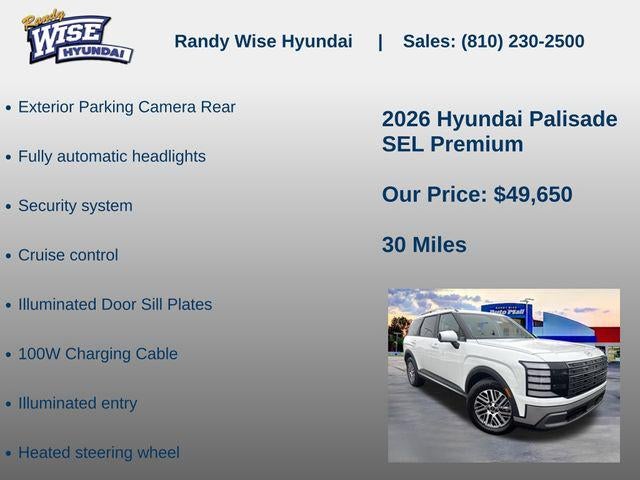 2026 Hyundai PALISADE SEL Premium AWD