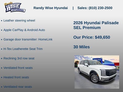 2026 Hyundai PALISADE SEL Premium AWD