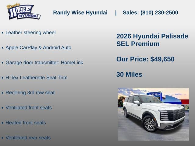 2026 Hyundai PALISADE SEL Premium AWD