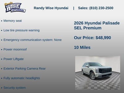 2026 Hyundai PALISADE SEL Premium AWD